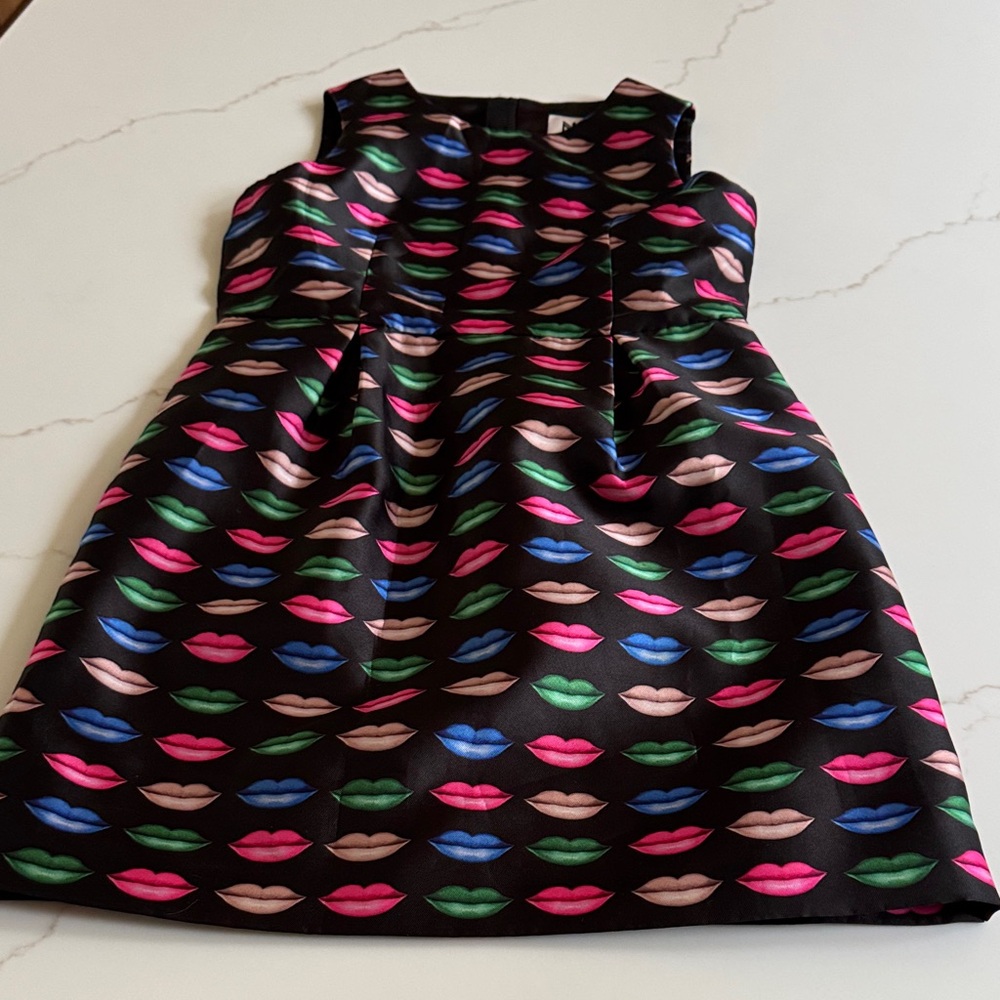 Milly minis holidays shiny Colorful Lip Print teens teen Dress size 14